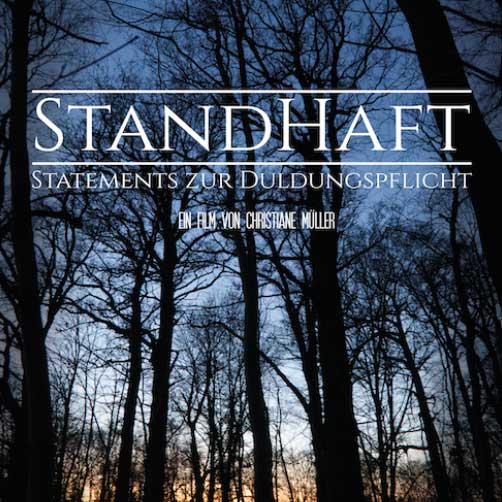 Beitragsbild zur Filmvorführung "StandHaft - Statements zur Duldungspflicht" im dieBasis Bürgerbüro am 09.10.2025