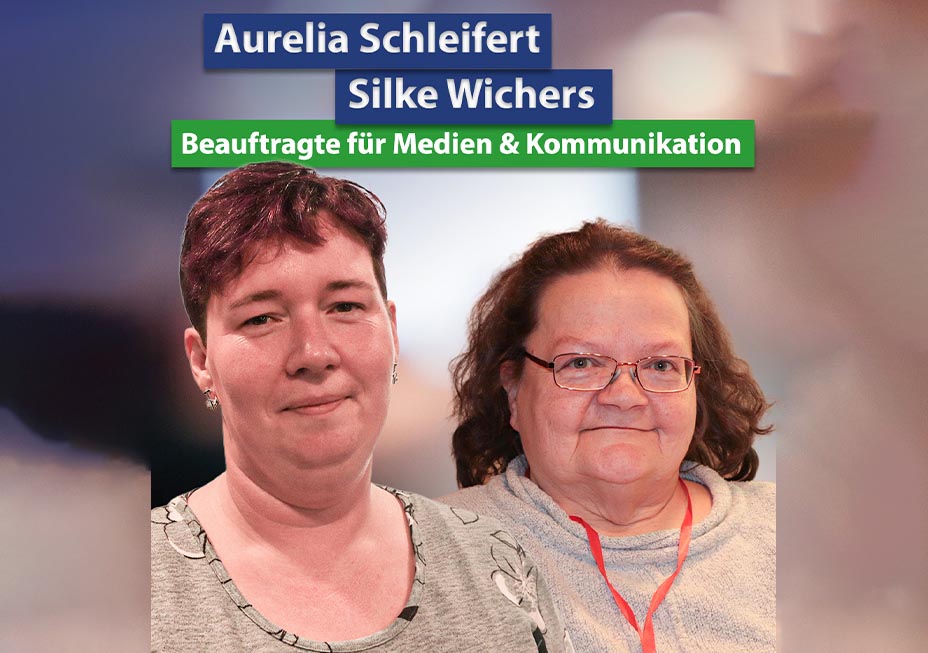 Inhalts-Bild zum Artikel "Basisdemokratische Partei Deutschland: neuer Bundesvorstand" vom 18.11.2025 - Aurelia Schleifert und Silke Wichers